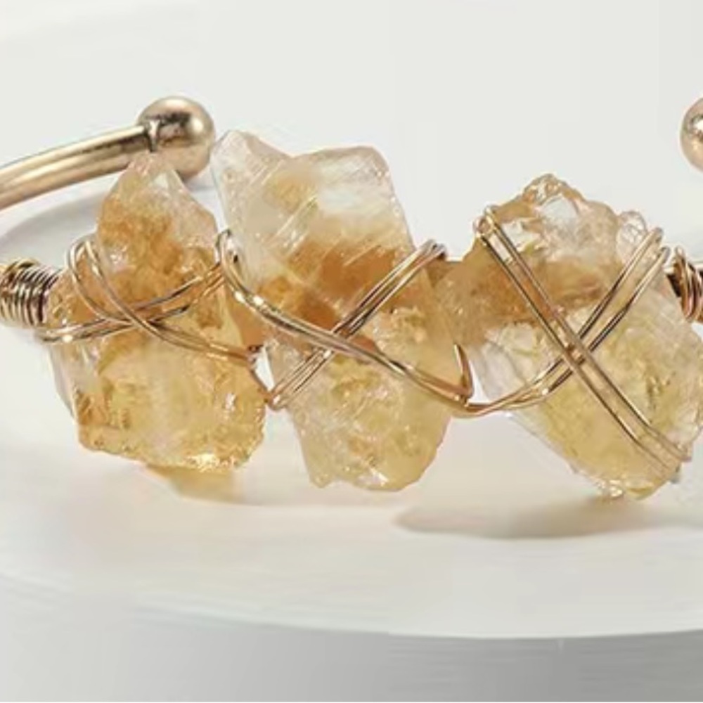 Citrine gold bracelet - Picture 2 of 2